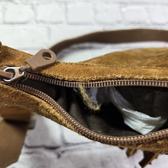 Vtg Minnetonka brown suede fringed hippie boho festival purse - Picture 4 of 10